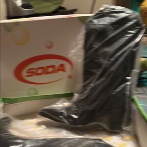 Soda Black Boots